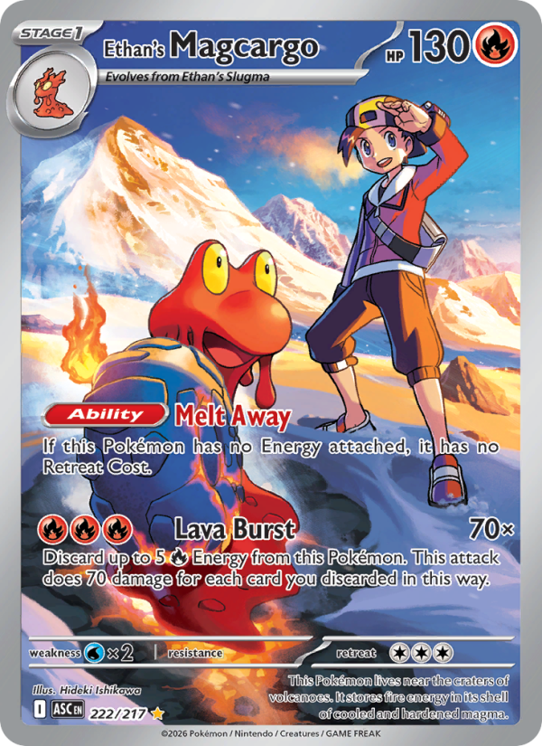 Ethan's Magcargo - 222/217 - ME02.5: Ascended Heroes (Illustration rare) — ME: Ascended Heroes