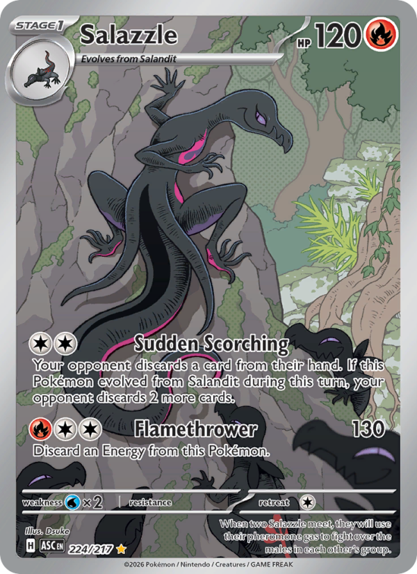 Salazzle - 224/217 - ME02.5: Ascended Heroes (Illustration rare) — ME: Ascended Heroes