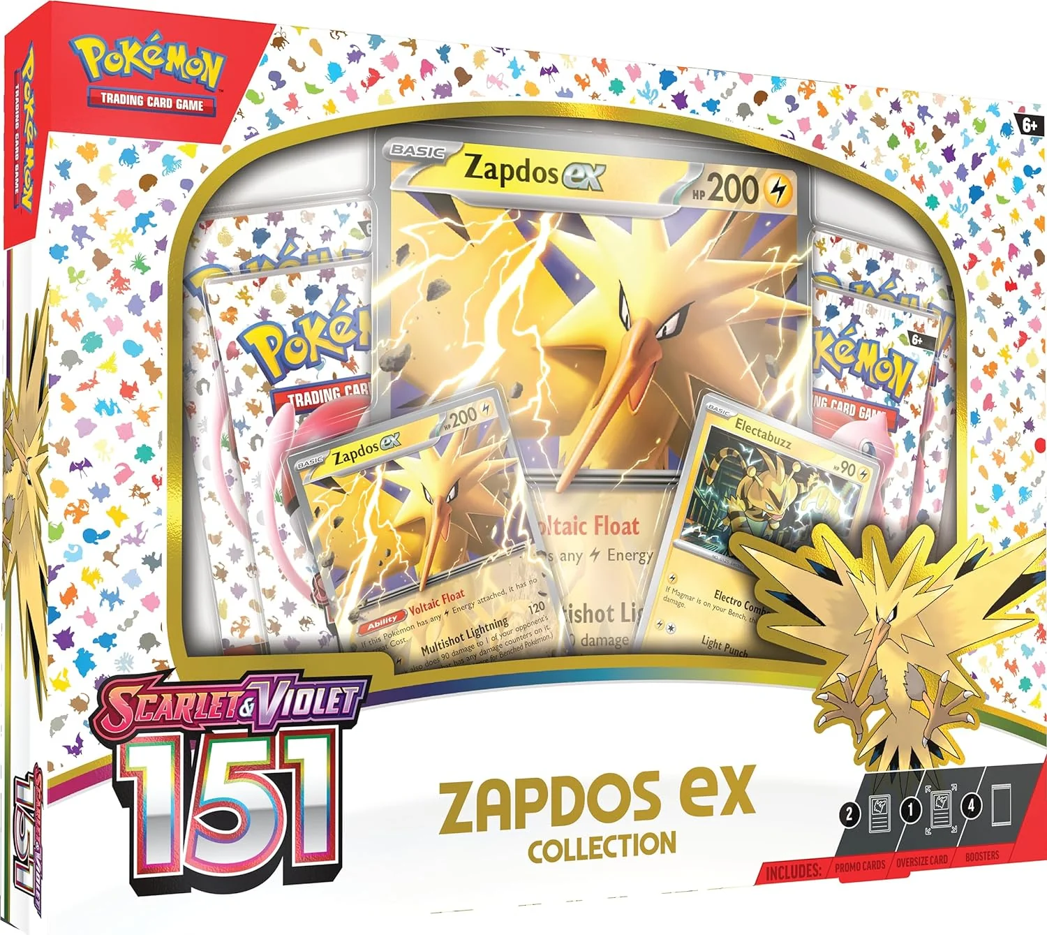 151: Zapdos ex Collection - SV: Scarlet & Violet 151 (MEW) — Pokémon TCG Producto Sellado