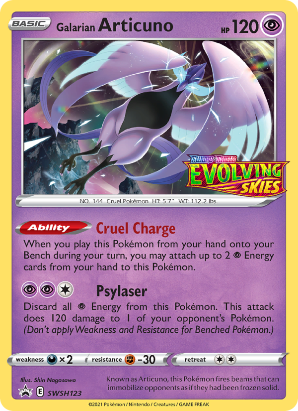 Galarian Articuno - SWSH123/107 - SWSHP: SWSH Black Star Promos (None) — SWSH: Sword & Shield Promo Cards