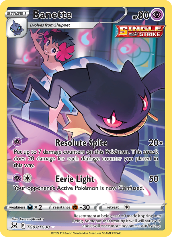 Banette - TG07/196 - SWSH11: Lost Origin (Rare) — SWSH11: Lost Origin