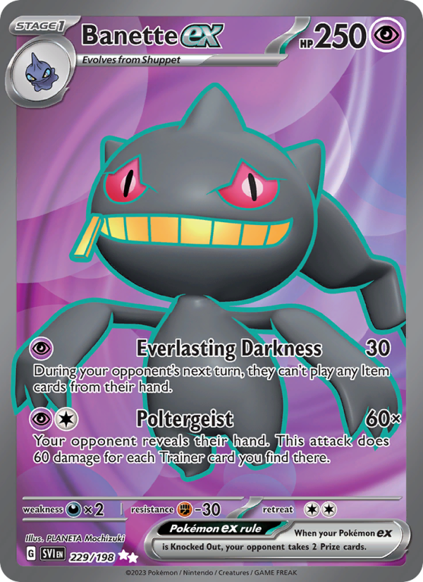 Banette ex - 229/198 - SV01: Scarlet & Violet (Ultra Rare) — SV01: Scarlet & Violet Base Set
