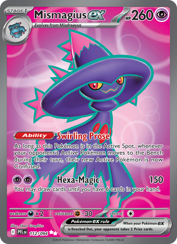Mismagius ex - 112/94 - ME02: Phantasmal Flames (Ultra Rare) — ME02: Phantasmal Flames