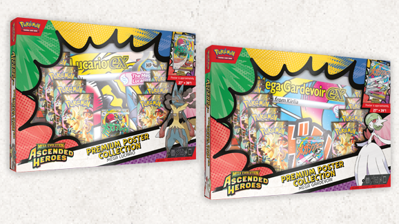 (SET)Pokémon TCG: Mega Evolution 2.5 - "Ascended Heroes" Premium Poster Collection — Pokémon TCG Producto Sellado