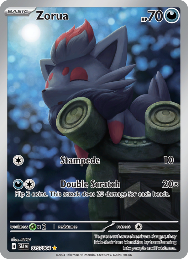 Zorua - 075/64 - SV06.5: Shrouded Fable (Illustration rare) — SV: Shrouded Fable
