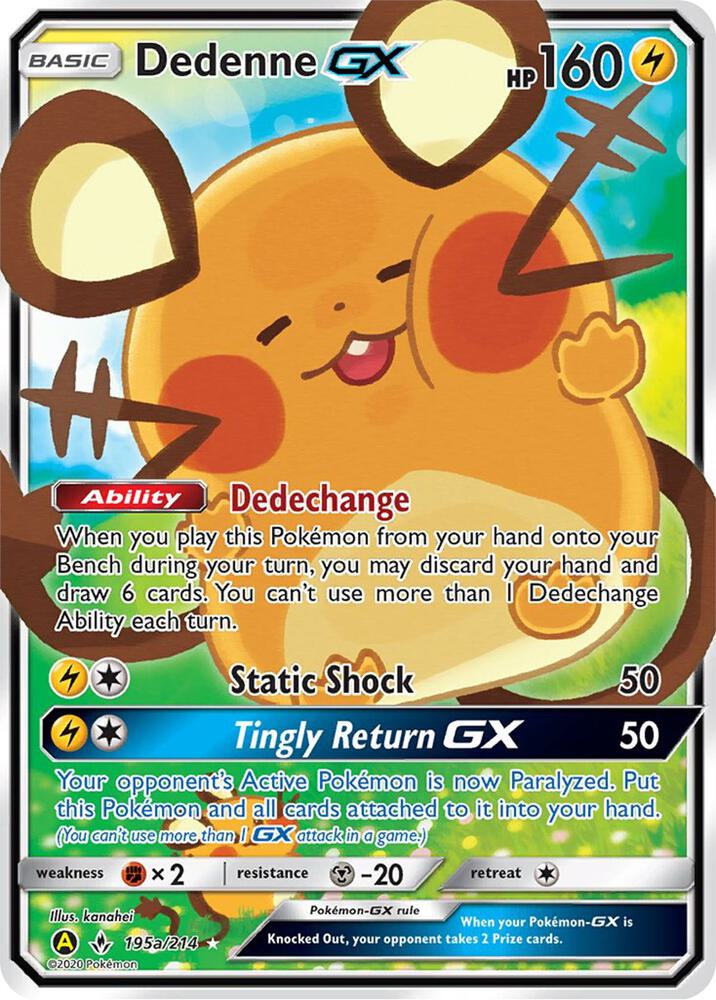 Dedenne GX - 195a/214 - Alternate Art Promos (PR) — 