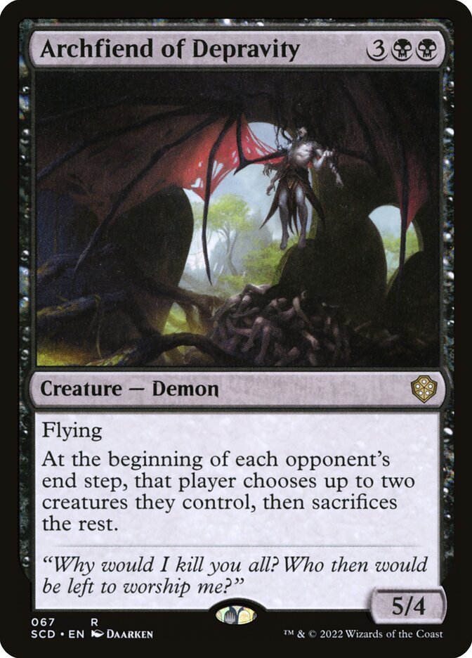 Archfiend of Depravity - 67 (rare) — NEGRO