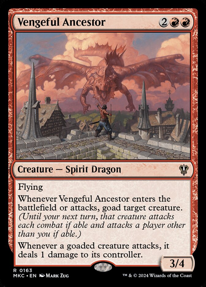 Vengeful Ancestor - 163 (rare) — ROJO