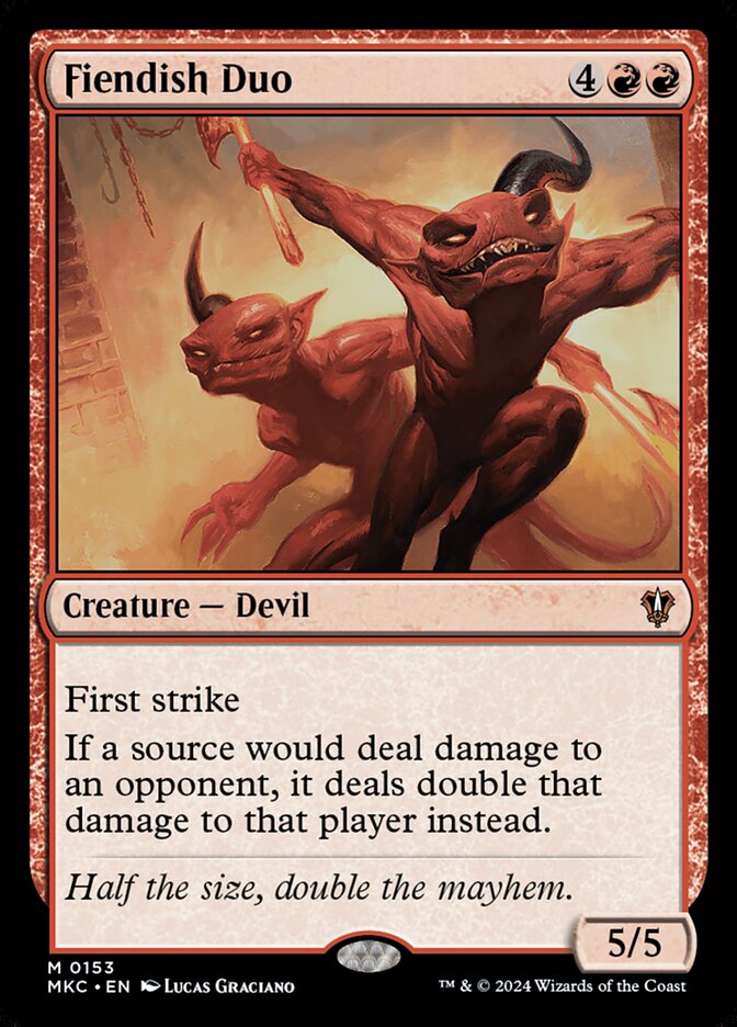 Fiendish Duo - 153 (mythic) — ROJO