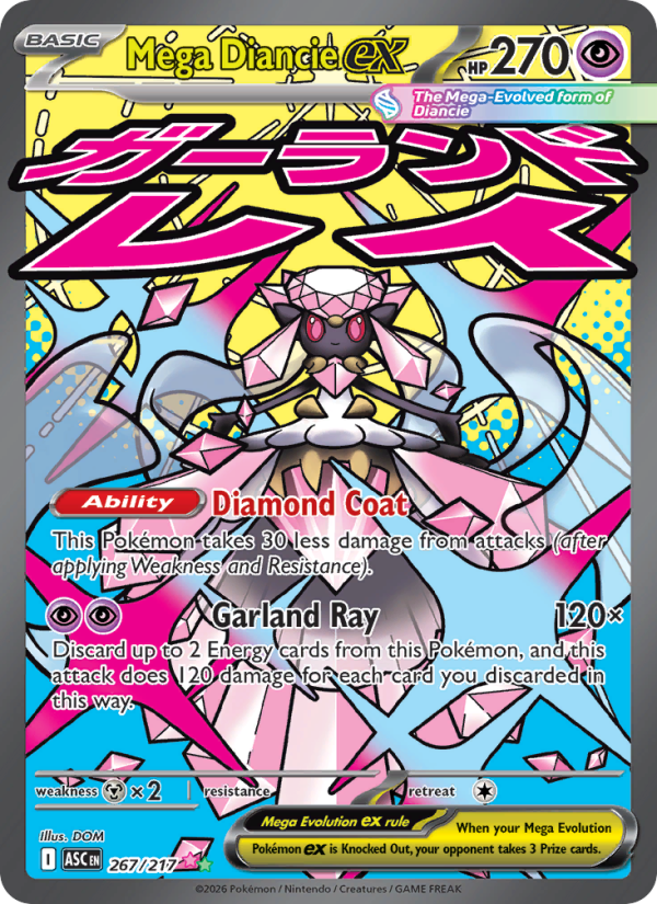 Mega Diancie ex - 267/217 - ME02.5: Ascended Heroes (Ultra Rare) — ME: Ascended Heroes