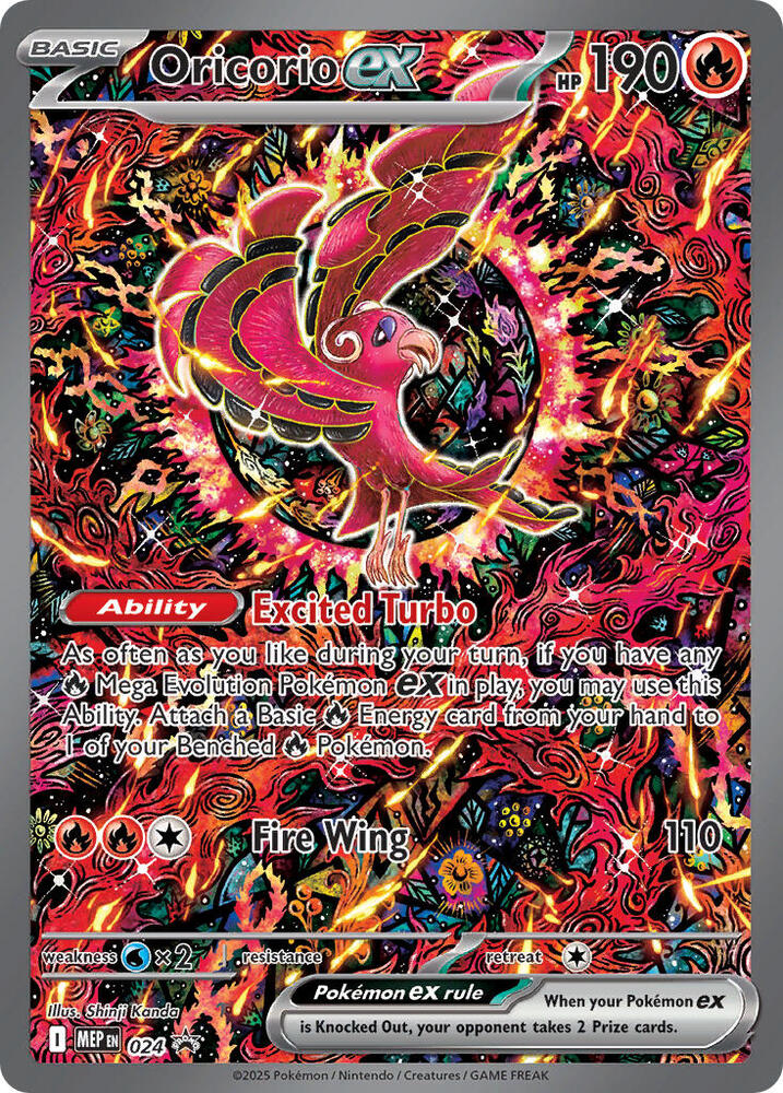 Oricorio ex - 024 - ME: Mega Evolution Promo (MEP) — ME: Mega Evolution Promo