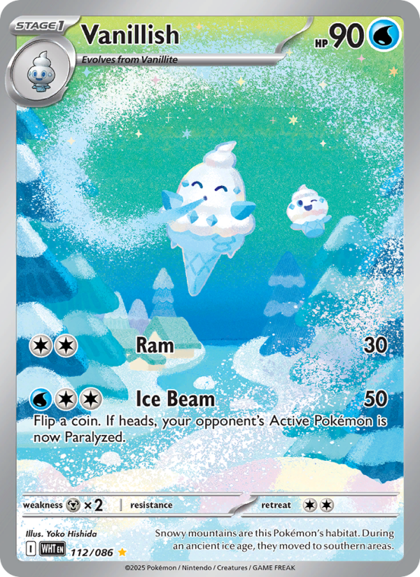 Vanillish - 112/86 - SV10.5W: White Flare (Illustration rare) — 