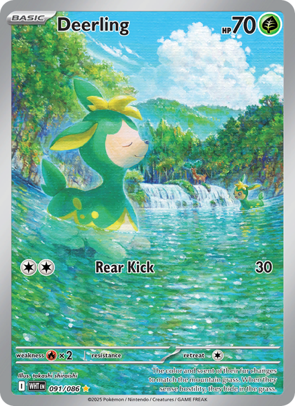 Deerling - 091/86 - SV10.5W: White Flare (Illustration rare) — SV: White Flare