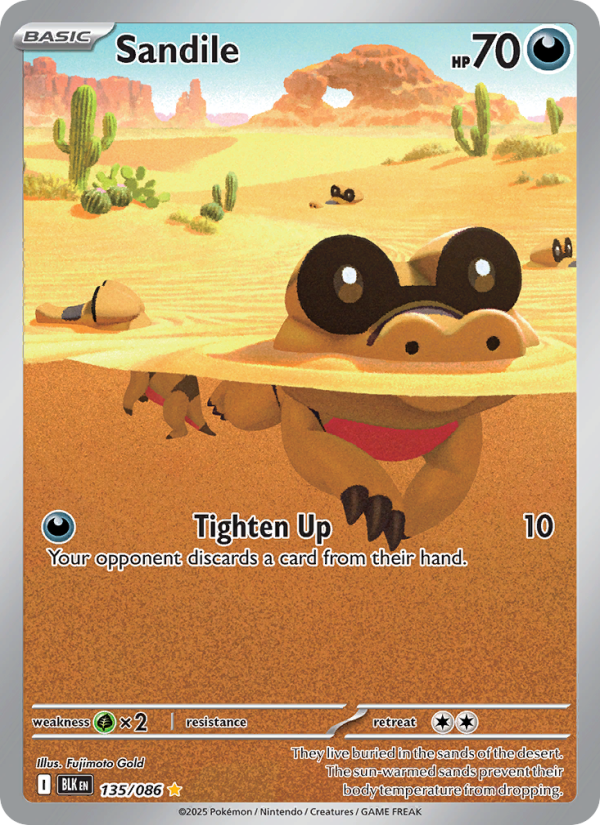 Sandile - 135/86 - SV10.5B: Black Bolt (Illustration rare) — SV: Black Bolt