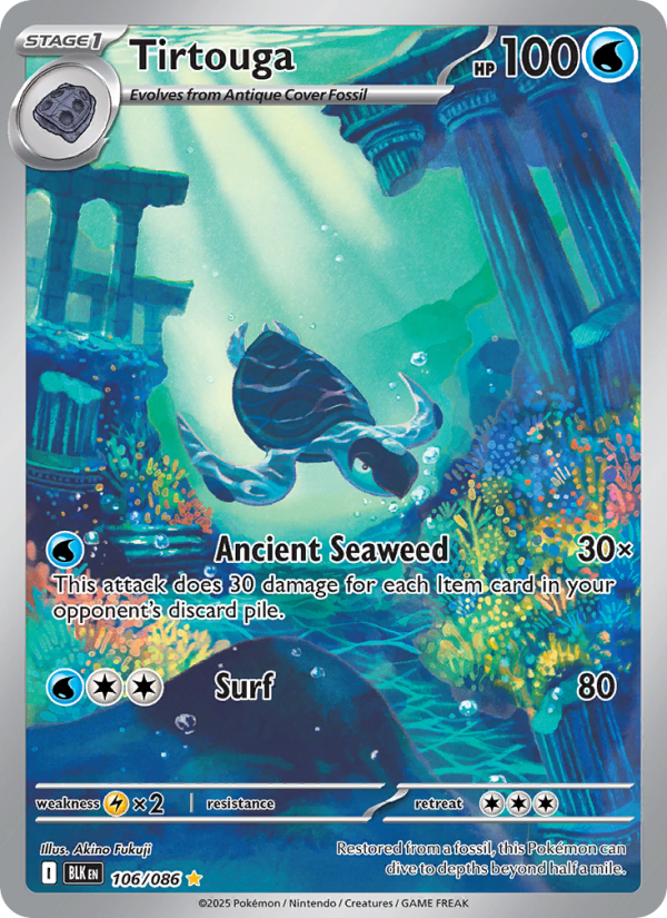 Tirtouga - 106/86 - SV10.5B: Black Bolt (Illustration rare) — SV: Black Bolt