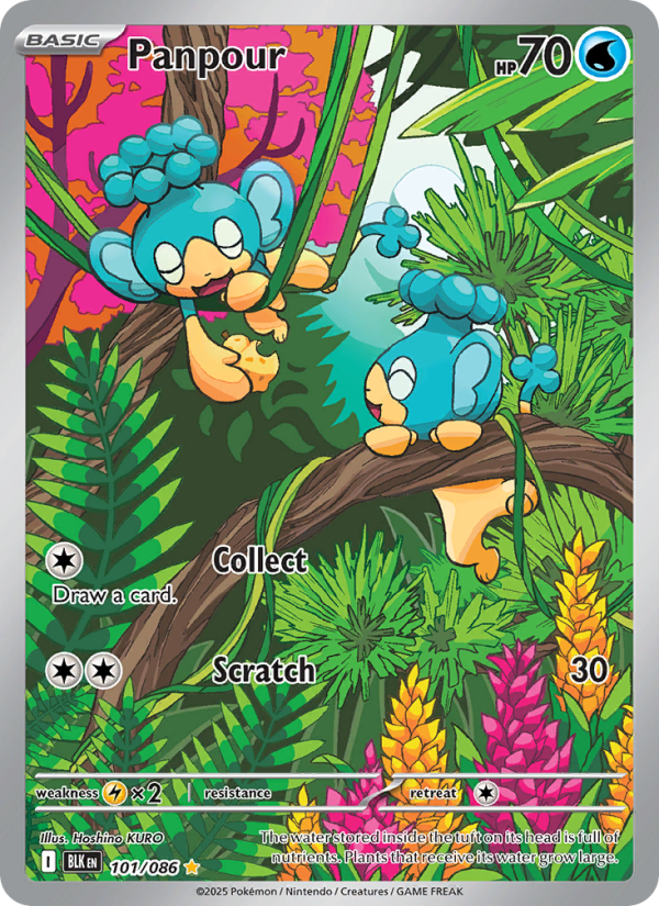 Panpour - 101/86 - SV10.5B: Black Bolt (Illustration rare) — SV: Black Bolt