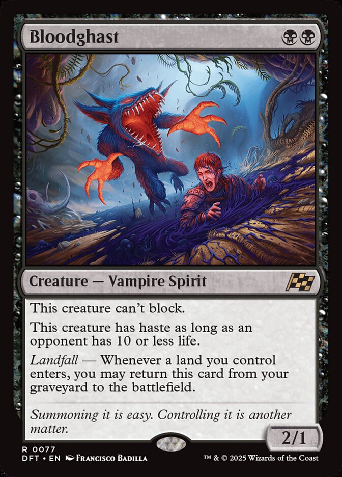 Bloodghast - 77 (rare)foil — NEGRO