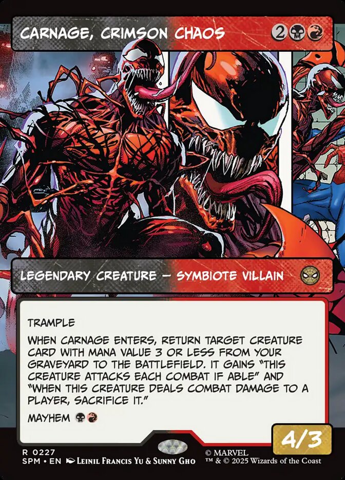 Carnage, Crimson Chaos - 227 (rare) — MULTICOLOR