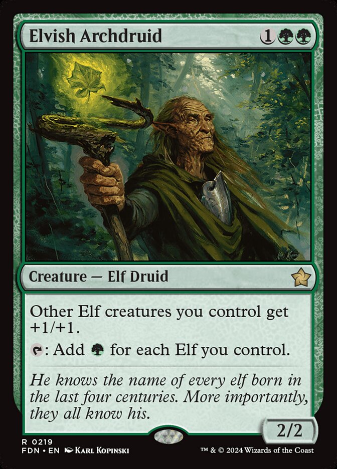 Elvish Archdruid - 219 (rare) — VERDE