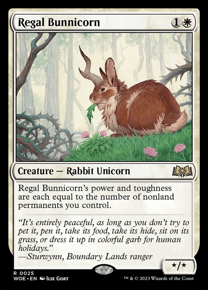 Regal Bunnicorn - 25 (rare) — BLANCO