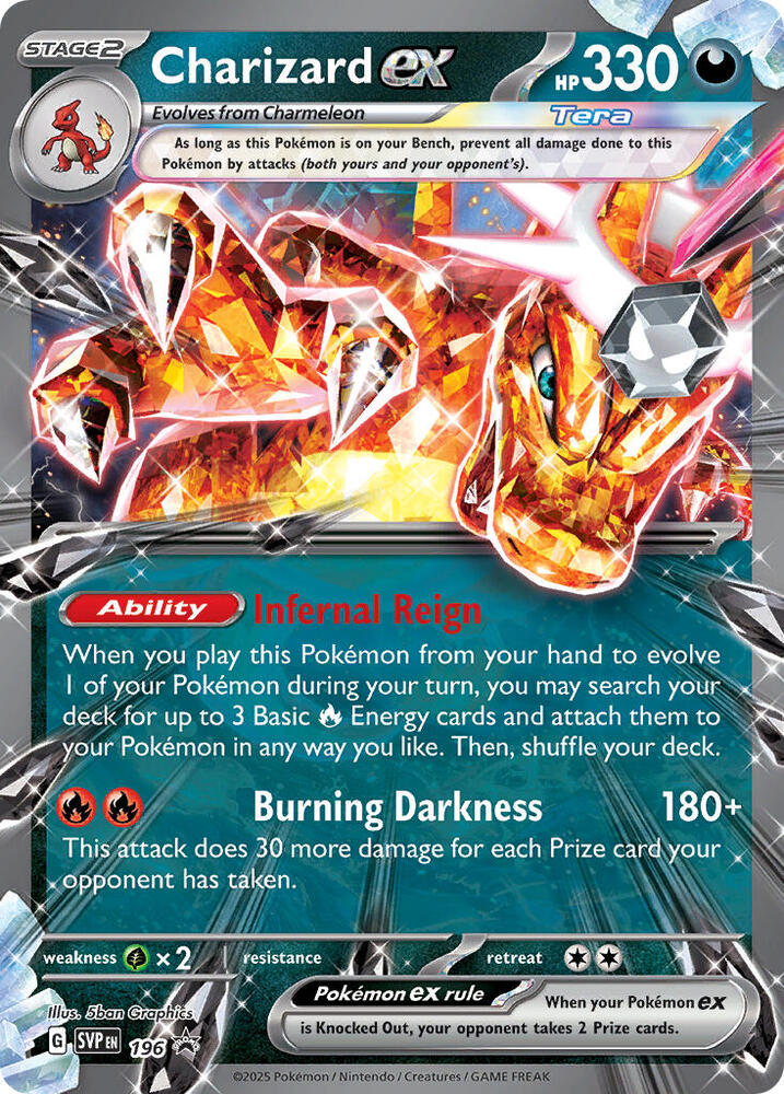 Charizard EX - 196/0 - SVP: SVP Black Star Promos (None) — SV: Scarlet & Violet Promo Cards