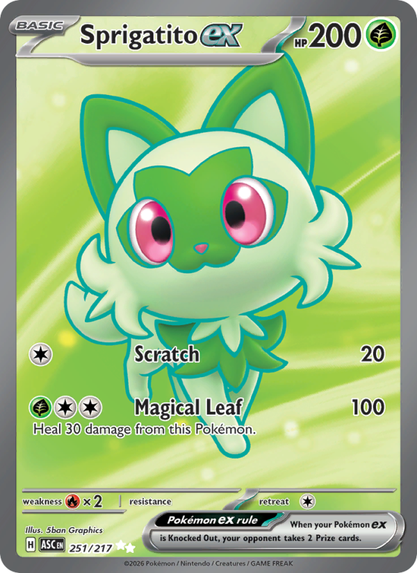 Sprigatito ex - 251/217 - ME02.5: Ascended Heroes (Ultra Rare) — ME: Ascended Heroes