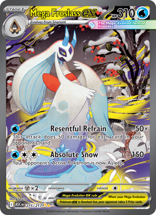 Mega Froslass ex - 275/217 - ME02.5: Ascended Heroes (Special illustration rare) — ME: Ascended Heroes