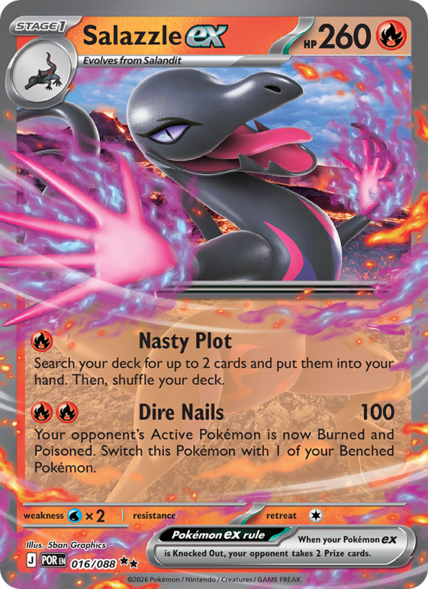 Salazzle ex - 016/88 - ME03: Perfect Order (Double rare) — ME03: Perfect Order