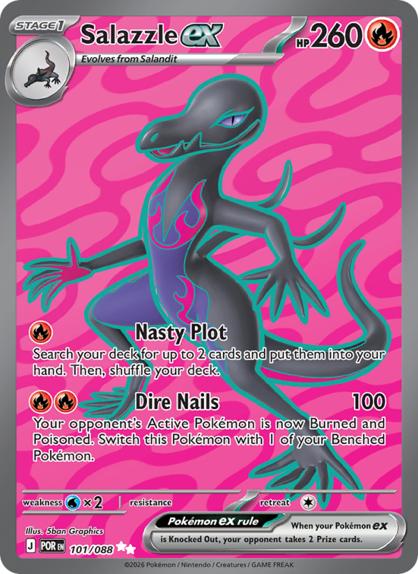 Salazzle ex - 101/88 - ME03: Perfect Order (Ultra Rare) — ME03: Perfect Order