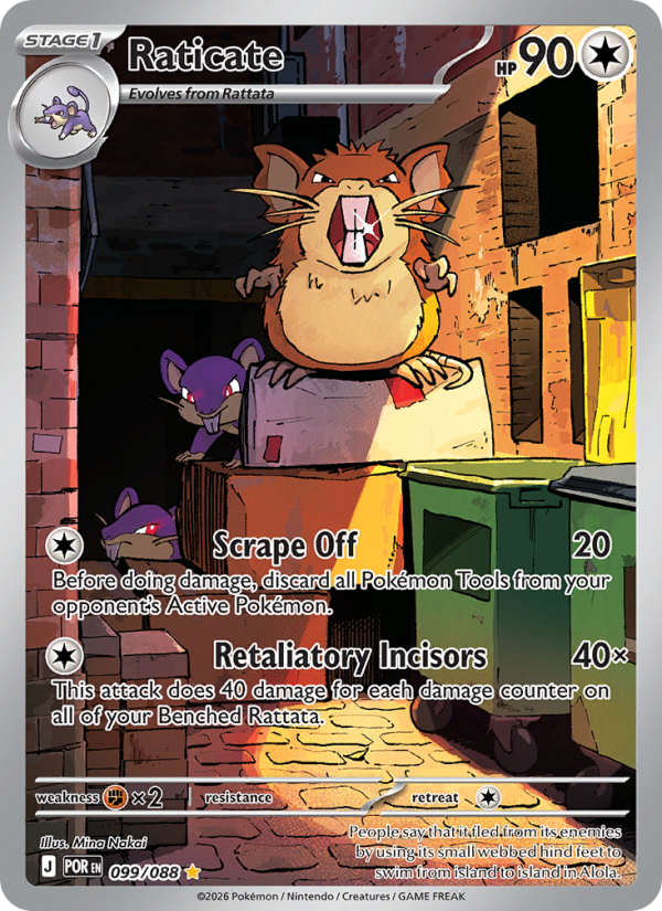 Raticate - 099/88 - ME03: Perfect Order (Illustration rare) — ME03: Perfect Order