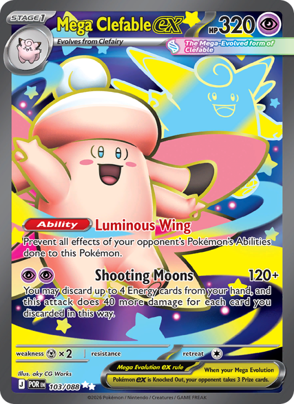 Mega Clefable ex - 103/88 - ME03: Perfect Order (Ultra Rare) — ME03: Perfect Order