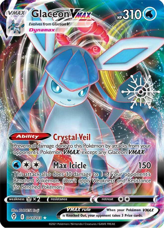 Glaceon VMAX - 041/203 (Holiday Calendar) - Miscellaneous Cards & Products (MCAP) — SWSH07: Evolving Skies