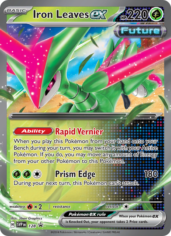 Iron Leaves ex - 128/225 - SVP: SVP Black Star Promos (None) — SV: Scarlet & Violet Promo Cards