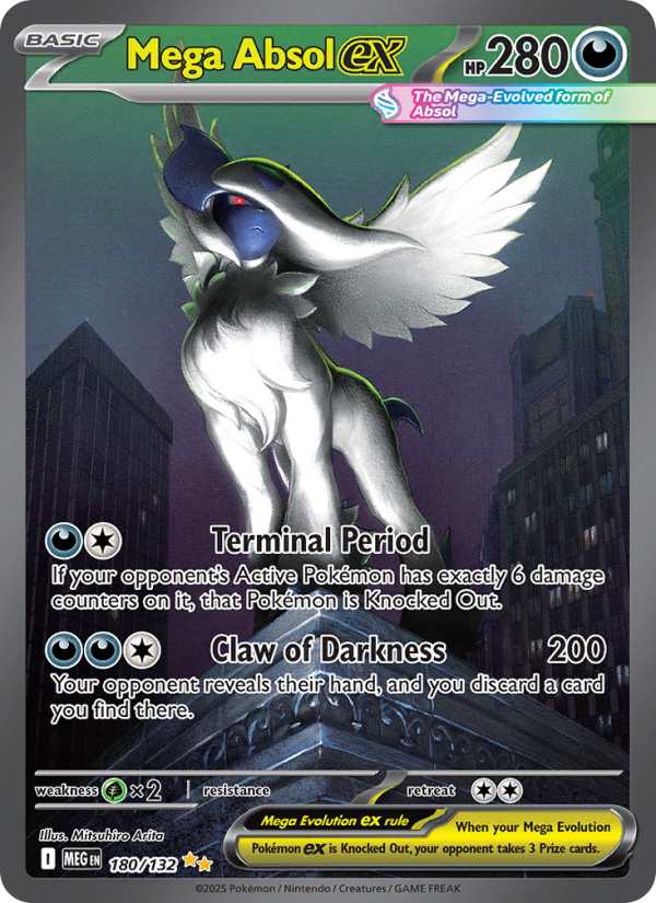 Mega Absol ex - 180/132 - ME01: Mega Evolution (Special illustration rare) — ME01: Mega Evolution