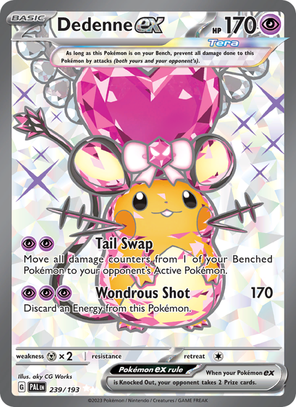 Dedenne ex - 239/193 - SV02: Paldea Evolved (Ultra Rare) — SV02: Paldea Evolved