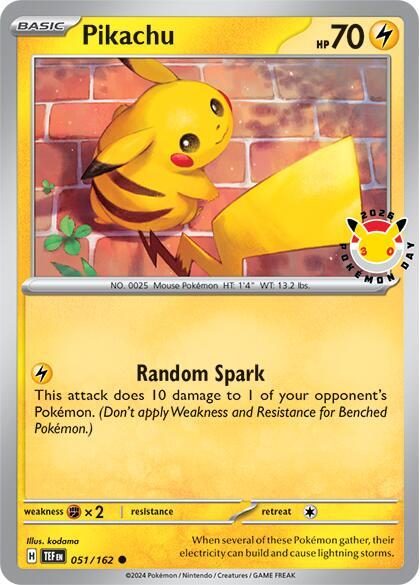 Pikachu (Pokemon Day 2026) - Miscellaneous Cards & Products (MCAP) — SV05: Temporal Forces
