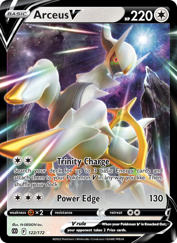 Arceus V - 122/172 - SWSH9: Brilliant Stars (Holo Rare V) — SWSH09: Brilliant Stars