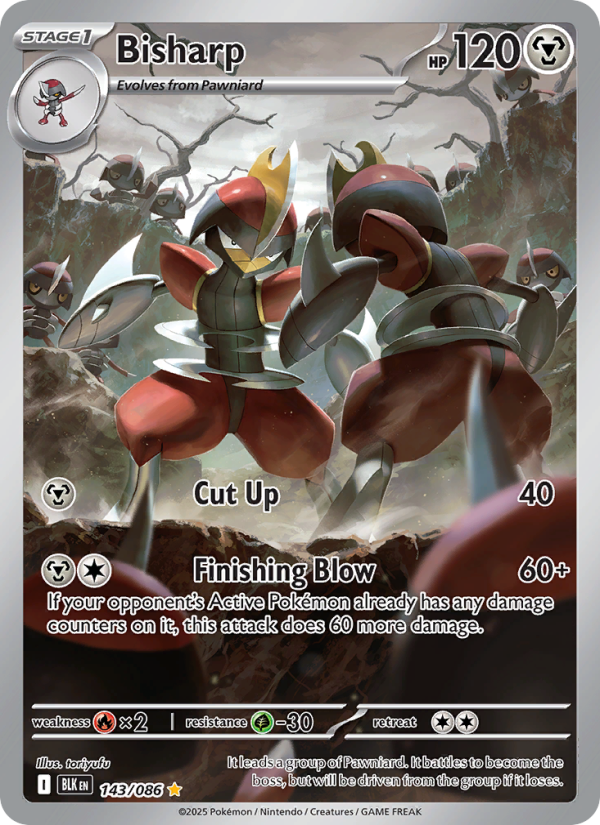 Bisharp - 143/86 - SV10.5B: Black Bolt (Illustration rare) — SV: Black Bolt