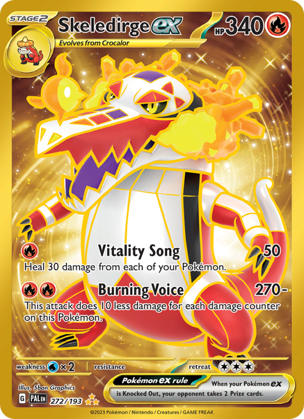 Skeledirge ex - 272/193 - SV02: Paldea Evolved (Hyper rare) — SV02: Paldea Evolved