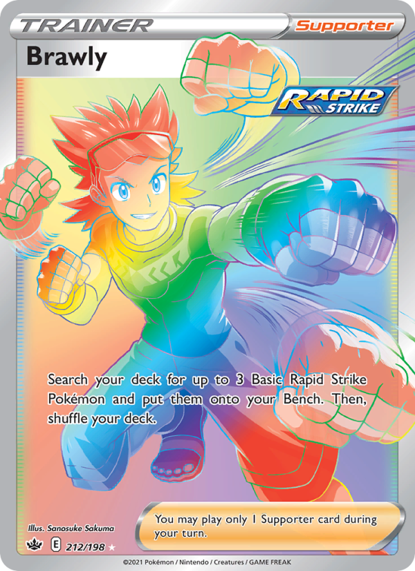 Brawly - 212/198 - SWSH6: Chilling Reign (Secret Rare) — SWSH06: Chilling Reign