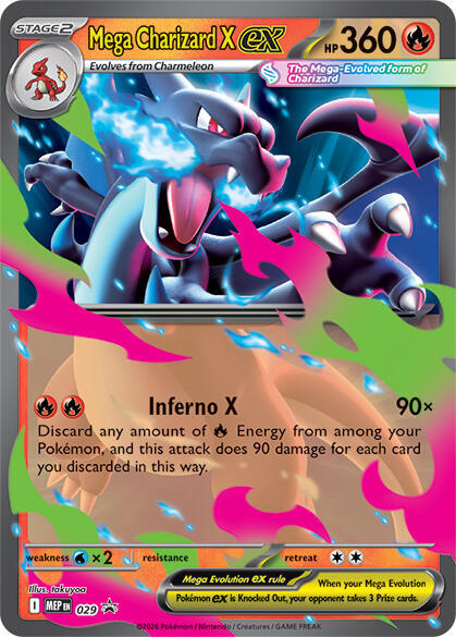 Mega Charizard X ex - 029 - ME: Mega Evolution Promo (MEP) — ME: Mega Evolution Promo