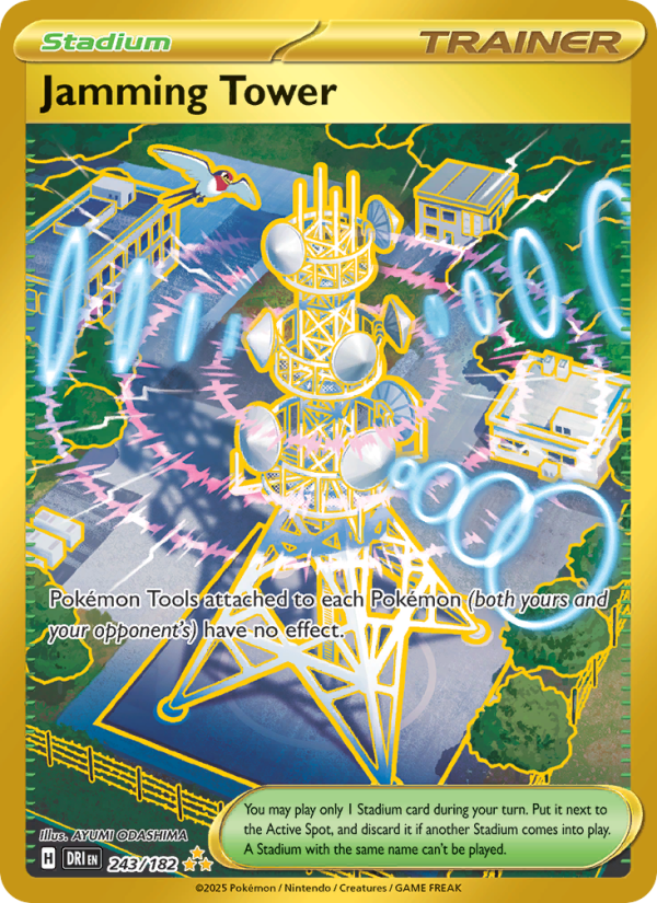 Jamming Tower - 243/182 - SV10: Destined Rivals (Hyper rare) — SV10: Destined Rivals