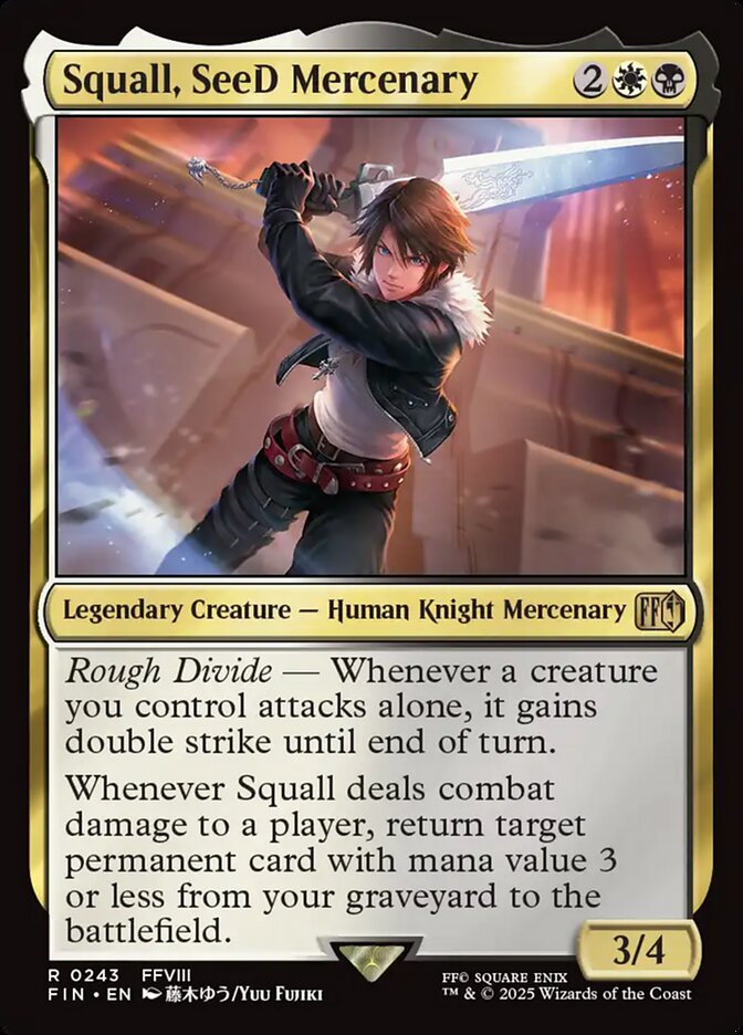 Squall, SeeD Mercenary - 243 (rare) — MULTICOLOR