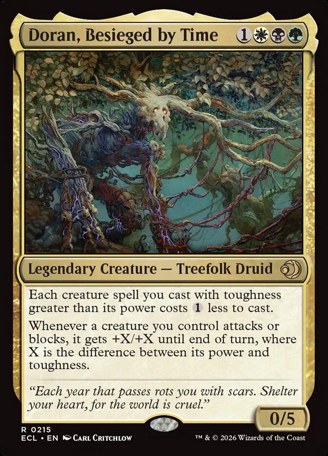 Doran, Besieged by Time - 215 (rare) Foil — MULTICOLOR