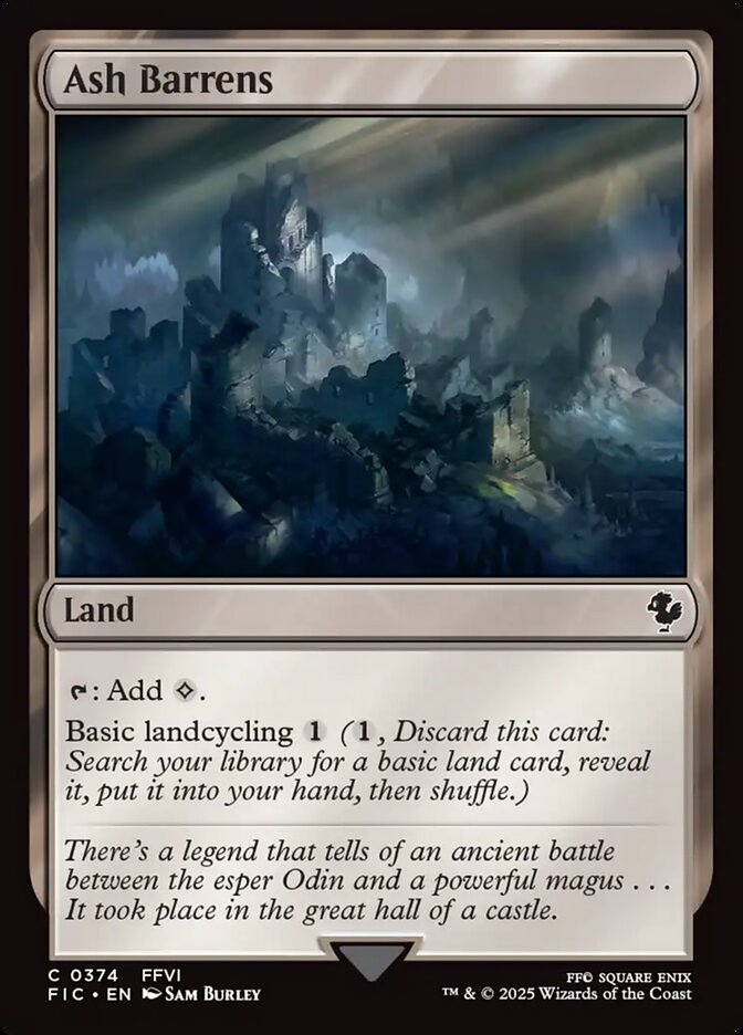 Ash Barrens - 374 (common) Surge Foil — TIERRAS