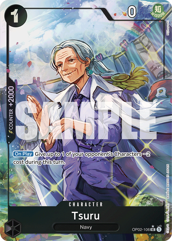 Tsuru - OP02-106 - ONE PIECE CARD THE BEST [PRB01] (UC) — Premium Booster -The Best-