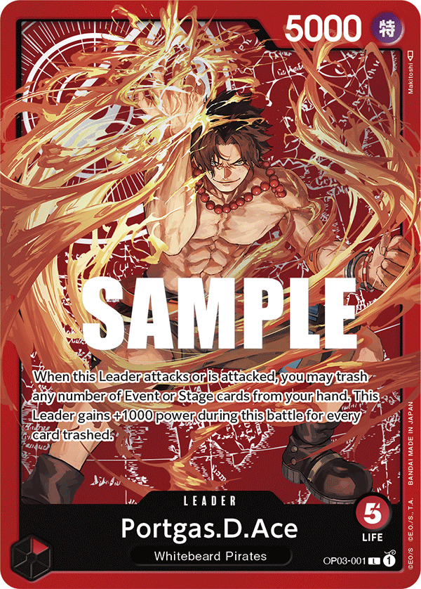 Portgas.D.Ace - OP03-001 - Special Goods Set Ace/Sabo/Luffy (L) — OP 03: Pillars of Strength