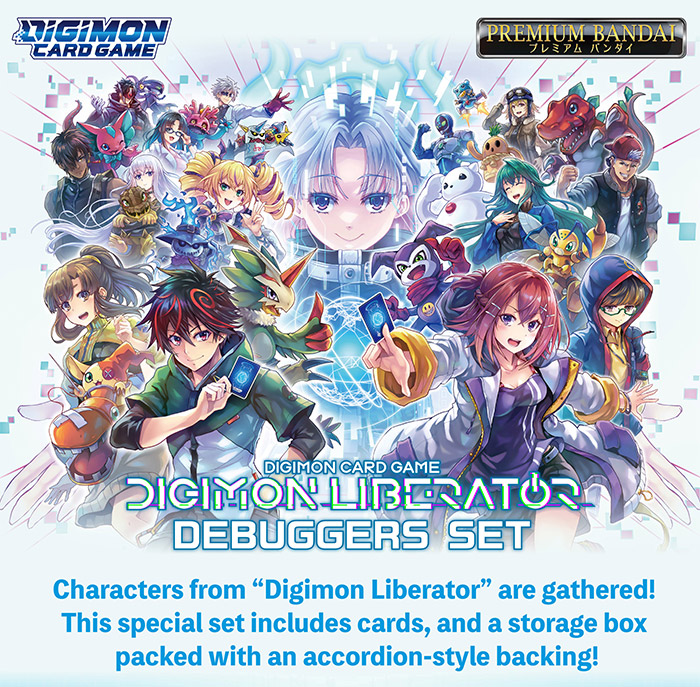 PREMIUM BANDAI DIGIMON CARD GAME DIGIMON LIBERATOR DEBUGGERS SET [PB-22] — Digimon TCG Producto Sellado