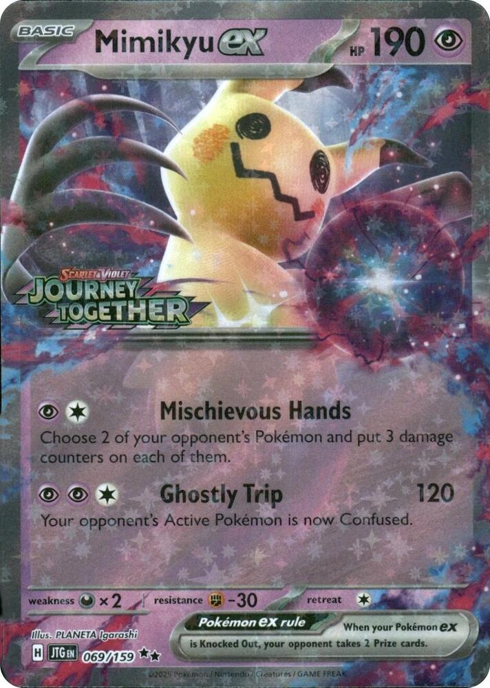 Mimikyu ex (Journey Together Stamped) - Miscellaneous Cards & Products (MCAP) — SV09: Journey Together