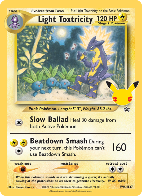 Light Toxtricity - SWSH137/307 - SWSHP: SWSH Black Star Promos (None) — SWSH: Sword & Shield Promo Cards